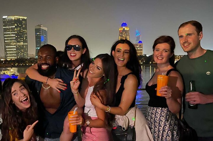 Bask in the energy of a lively yacht party enjoy delectable BBQ refreshing drinks and pulsating beats while cruising past Dubai's stunning skyline. Perfect for making unforgettable memories.